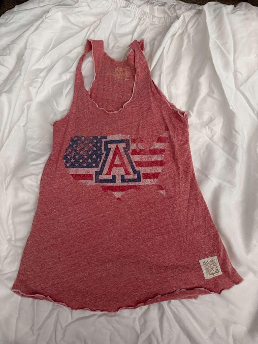 Original Retro Brand Red Arizona A Flag Graphic Tank